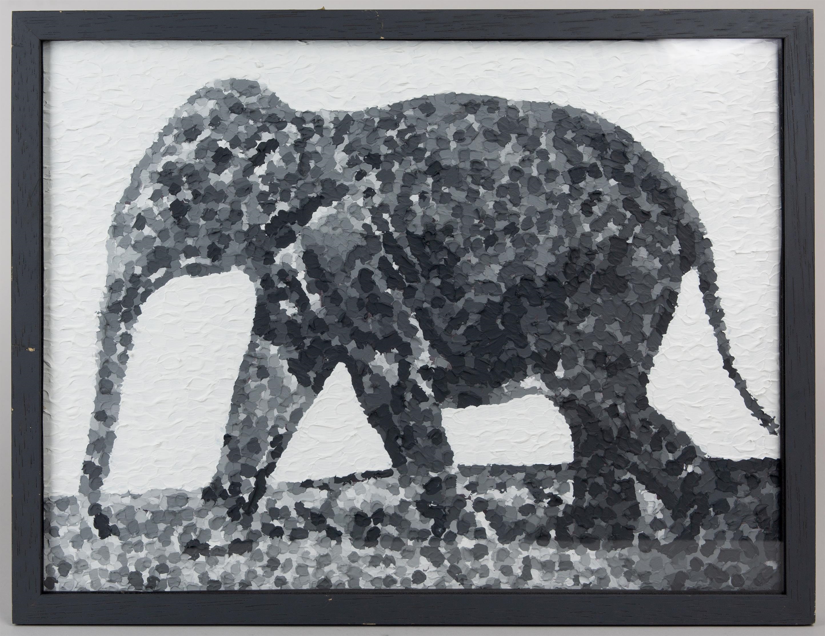 Artwork by Volker Hildebrandt, Jumbo / Muybridge Nr. 1 2006, Made of acrylic on plastic