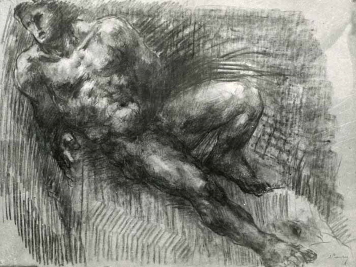 Artwork by Dimitrie Paciurea, Nymph, Made of bronze