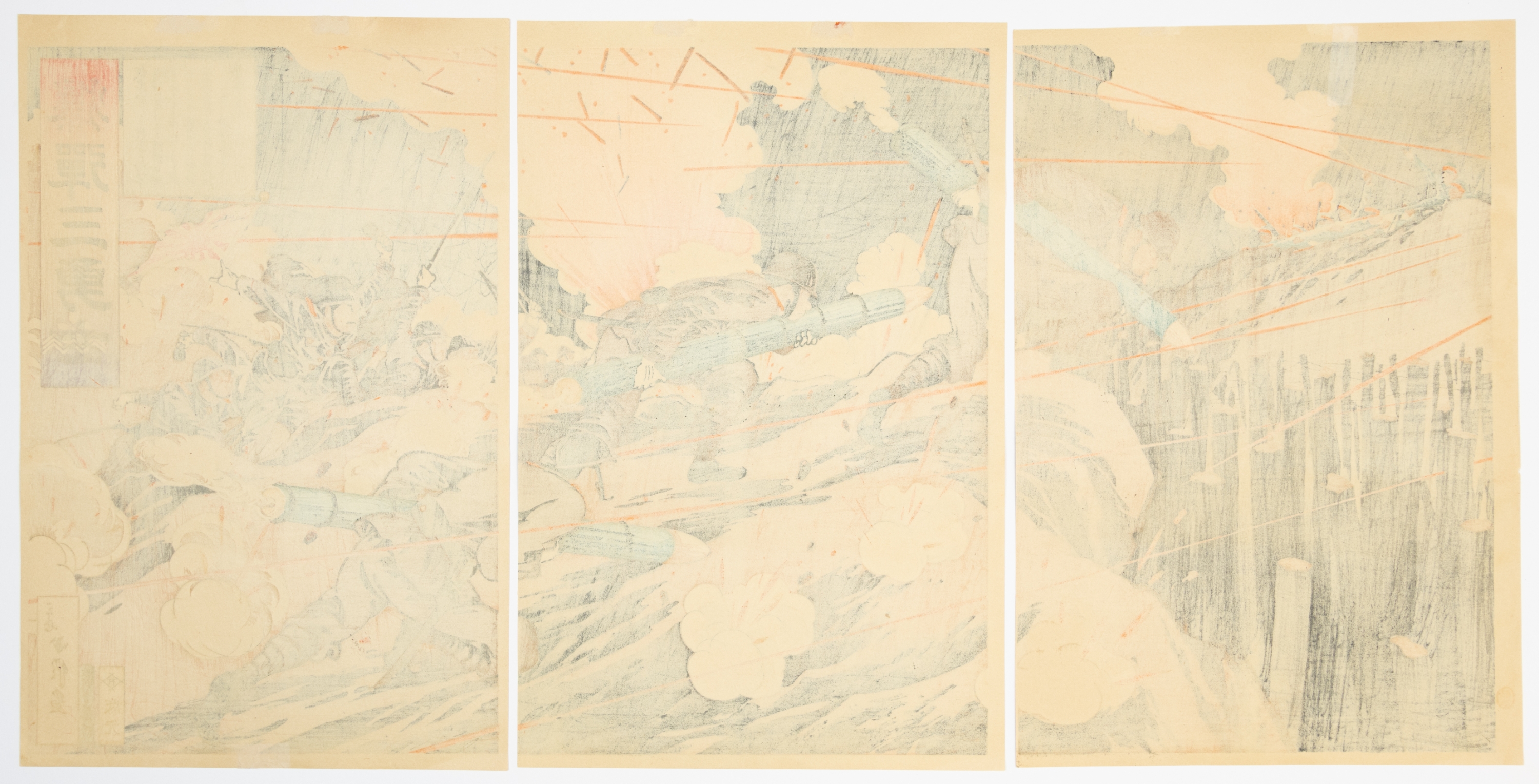 Artwork by Konobu Iii Hasegawa, The Three Bomb Heroes, Made of Print