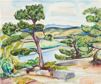 Walker Pond; Looking East Toward Caterpillar - Carl Gordon Cutler