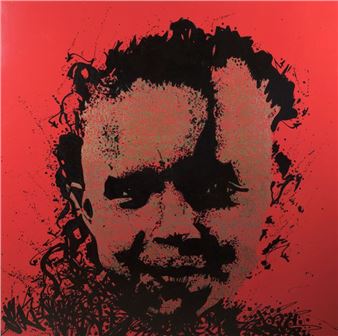 SUN7 (1977) Untitled, circa 2008 Acrylic and marker on canvas Signed lower left 150 x 150 cm - Sun 7