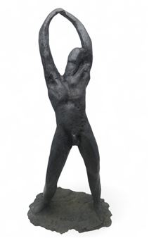 MALE NUDE WITH ARMS RAISED - David Cregeen