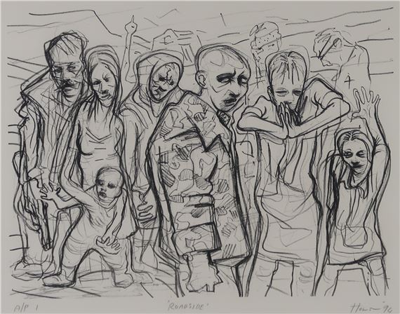 Peter Howson Obe | ROADSIDE | MutualArt
