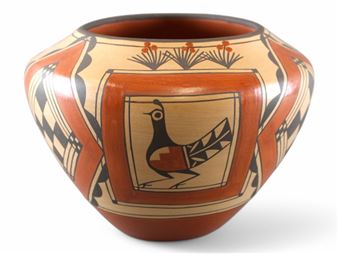 Eleanor Pino Griego Zia Bird Pot - Eleanor Pino Griego