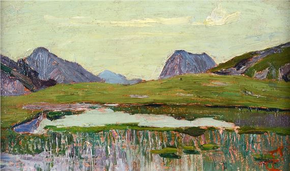 Laghetto di Fontanalba, (1904 by Carlo Fornara, 1904