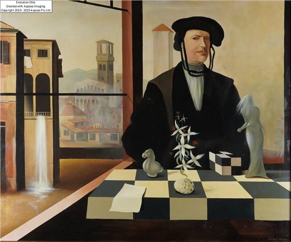 Stuart McAlpine Miller | Man and Chessboard | MutualArt