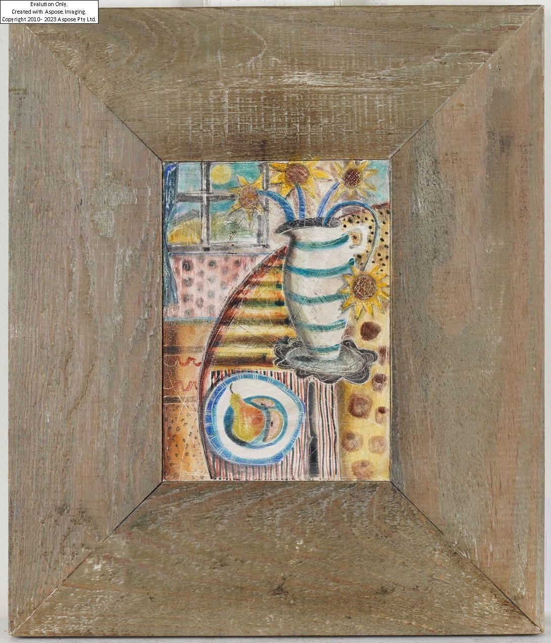 Jane Arkwright | Still life with striped jug | MutualArt