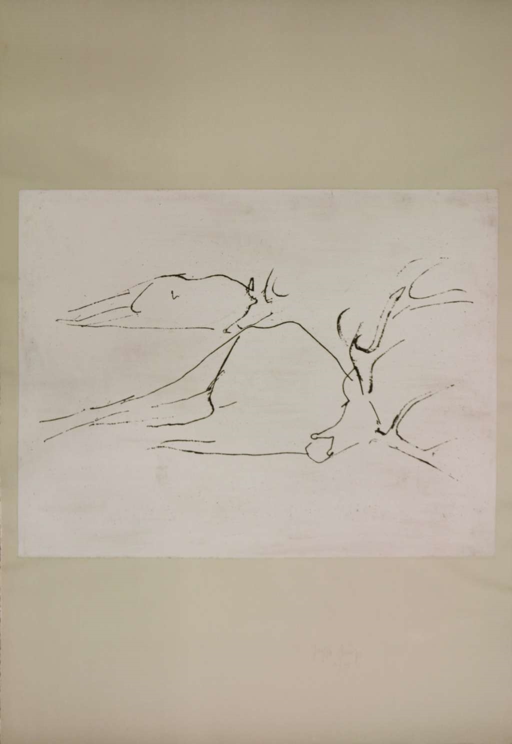 Artwork by Joseph Beuys, Tote Hirsche, Made of etching
