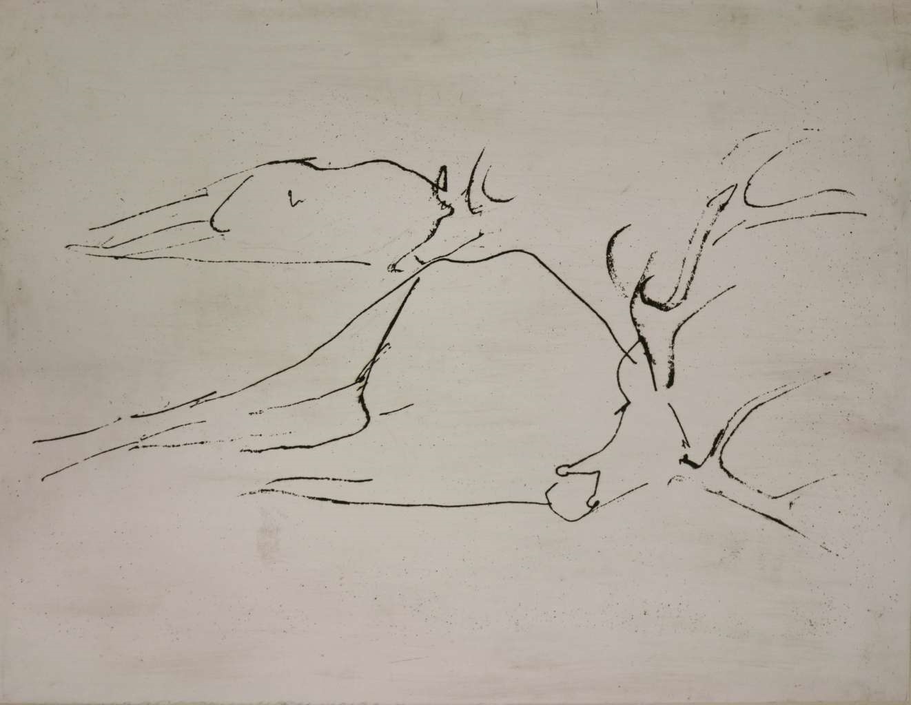 Artwork by Joseph Beuys, Tote Hirsche, Made of etching