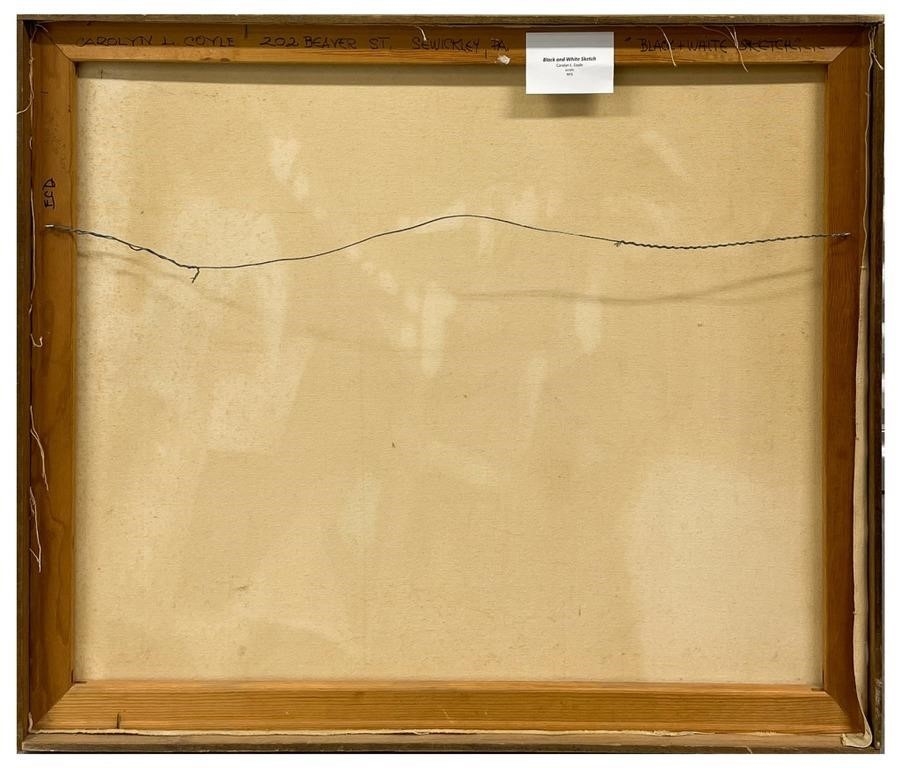 Artwork by Carolyn L. Coyle, CAROLYN COYLE A/C "BLACK & WHITE SKETCH, Made of BLACK & WHITE SKETCH