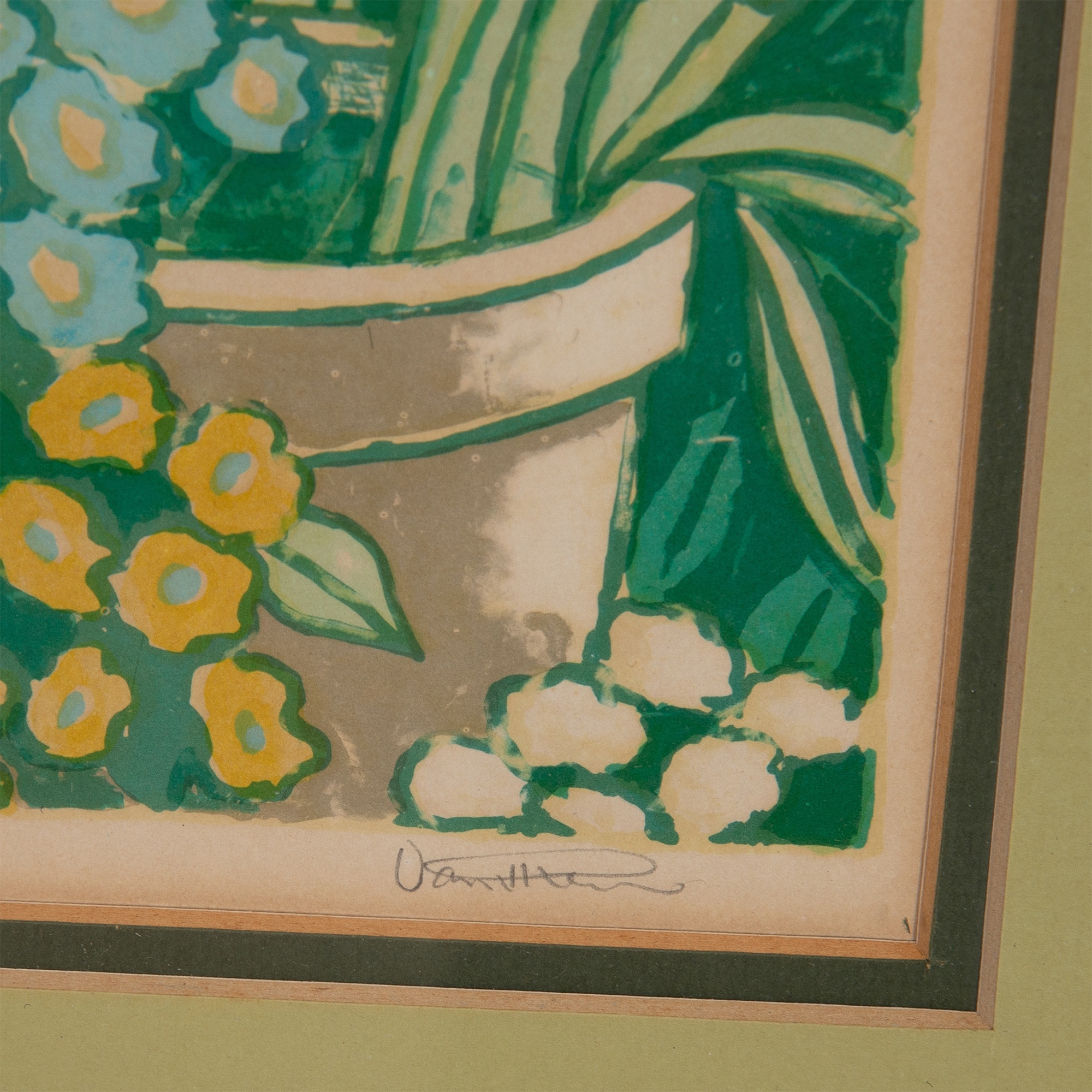 Lloyd Van Pitterson | A lovely original serigraph in colors on paper ...