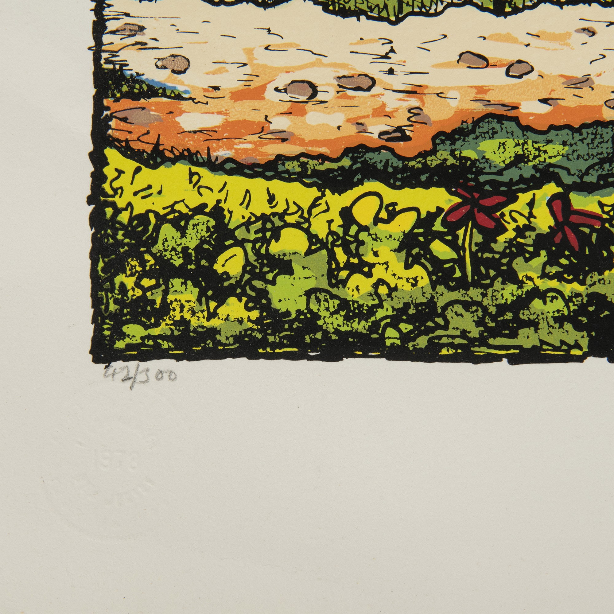 Lloyd Van Pitterson | A vintage original serigraph in colors on paper ...
