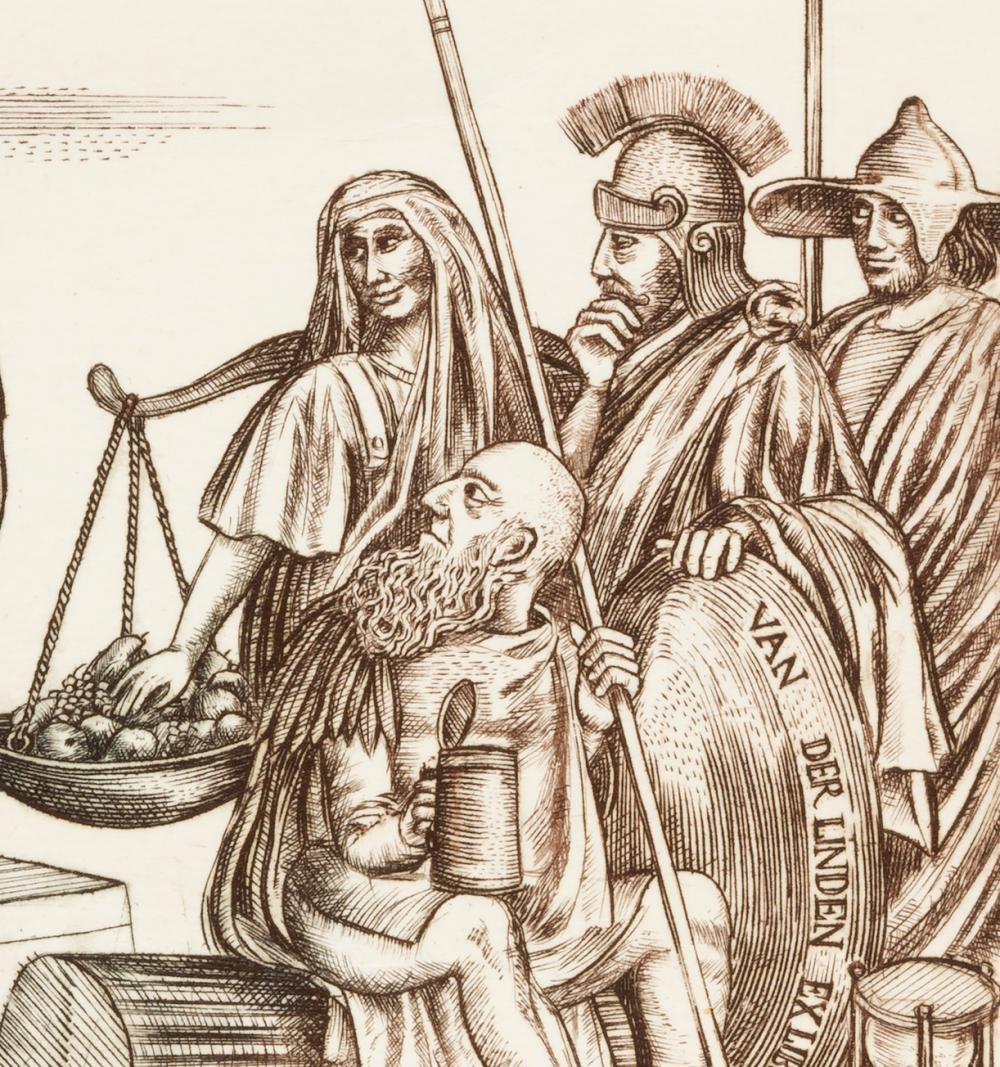 Artwork by Zoltán Vén, Cassandra, Made of etching on rag paper