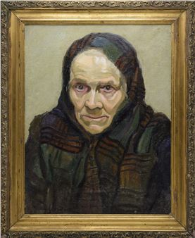 Portret staruszki - Józef Sendecki