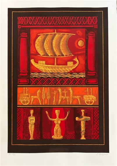 From Archaic series. Part of diptych - George Skoteinos