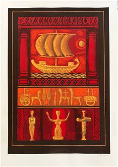 From Archaic series. Part of diptych - George Skoteinos