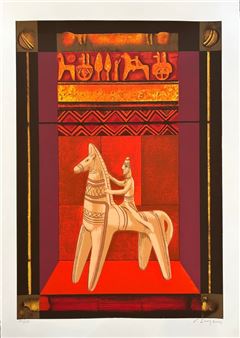 From Archaic series. Part of diptych - George Skoteinos