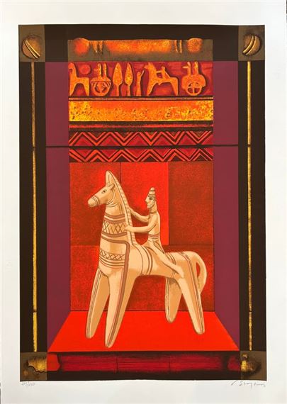 From Archaic series. Part of diptych - George Skoteinos