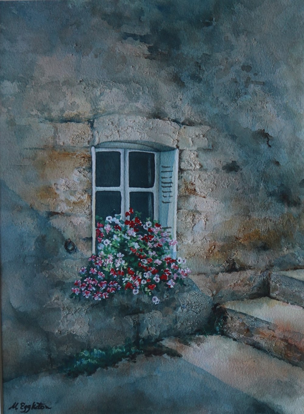 Margaret Eggleton | Margaret Eggleton Provence Window Watercolour ...