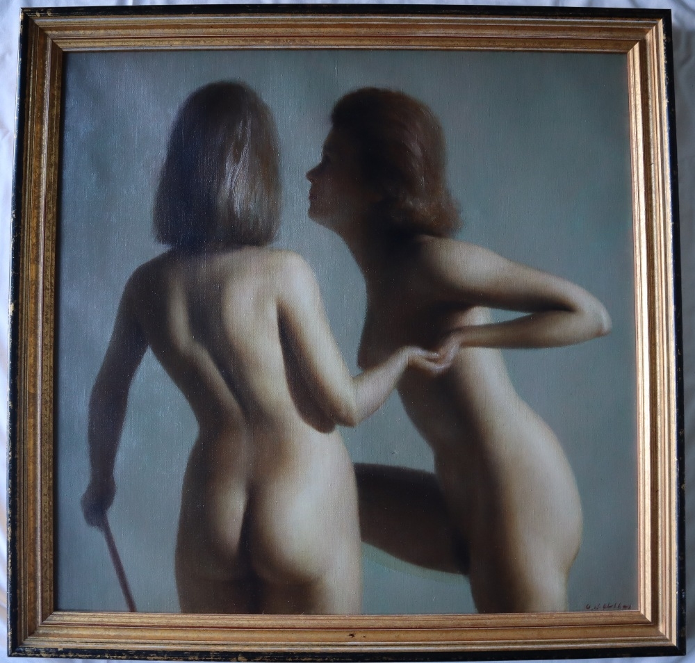 Artwork by Harry Holland, Harry Holland Homage to Electricity Oil on canvas Signed 83 x 85, Made of Oil on canvas