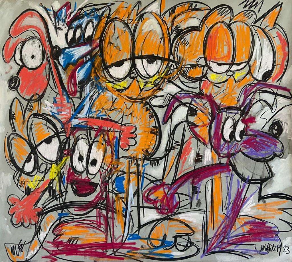 Artwork by Natali Meaiki, Untitled, Made of mixed media on canvas