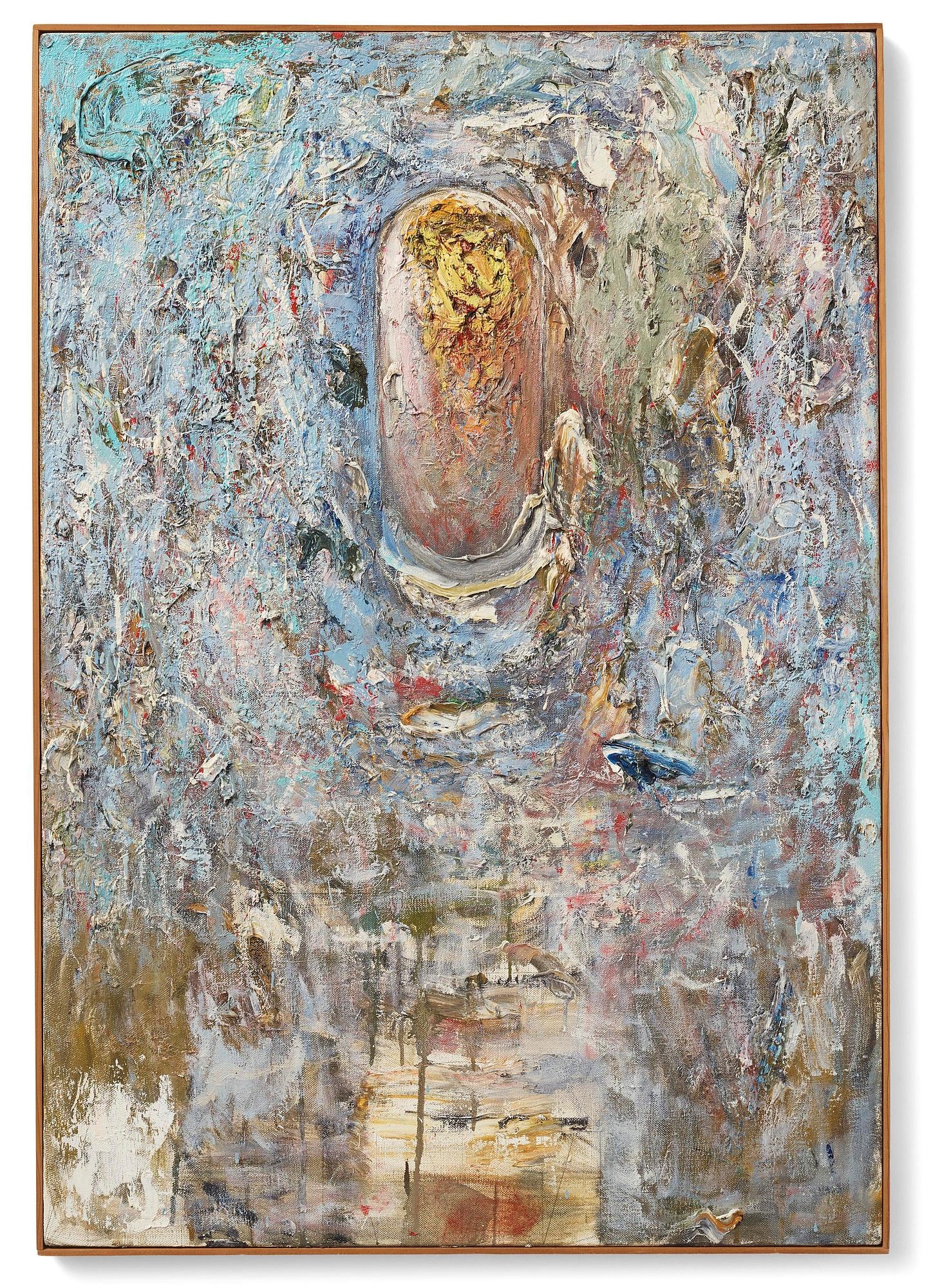 Artwork by Jake Berthot, Blue T, Made of Canvas