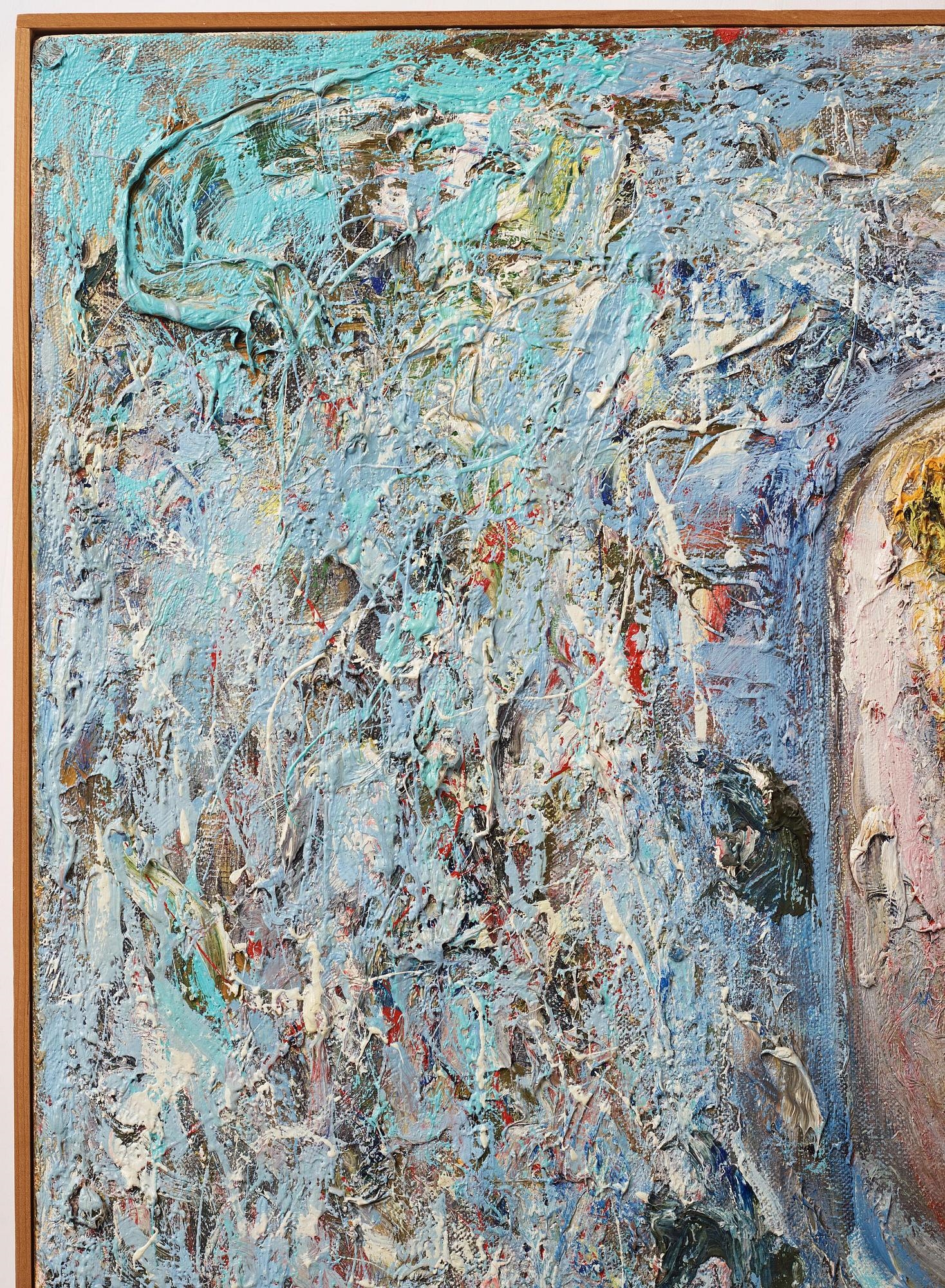 Artwork by Jake Berthot, Blue T, Made of Canvas