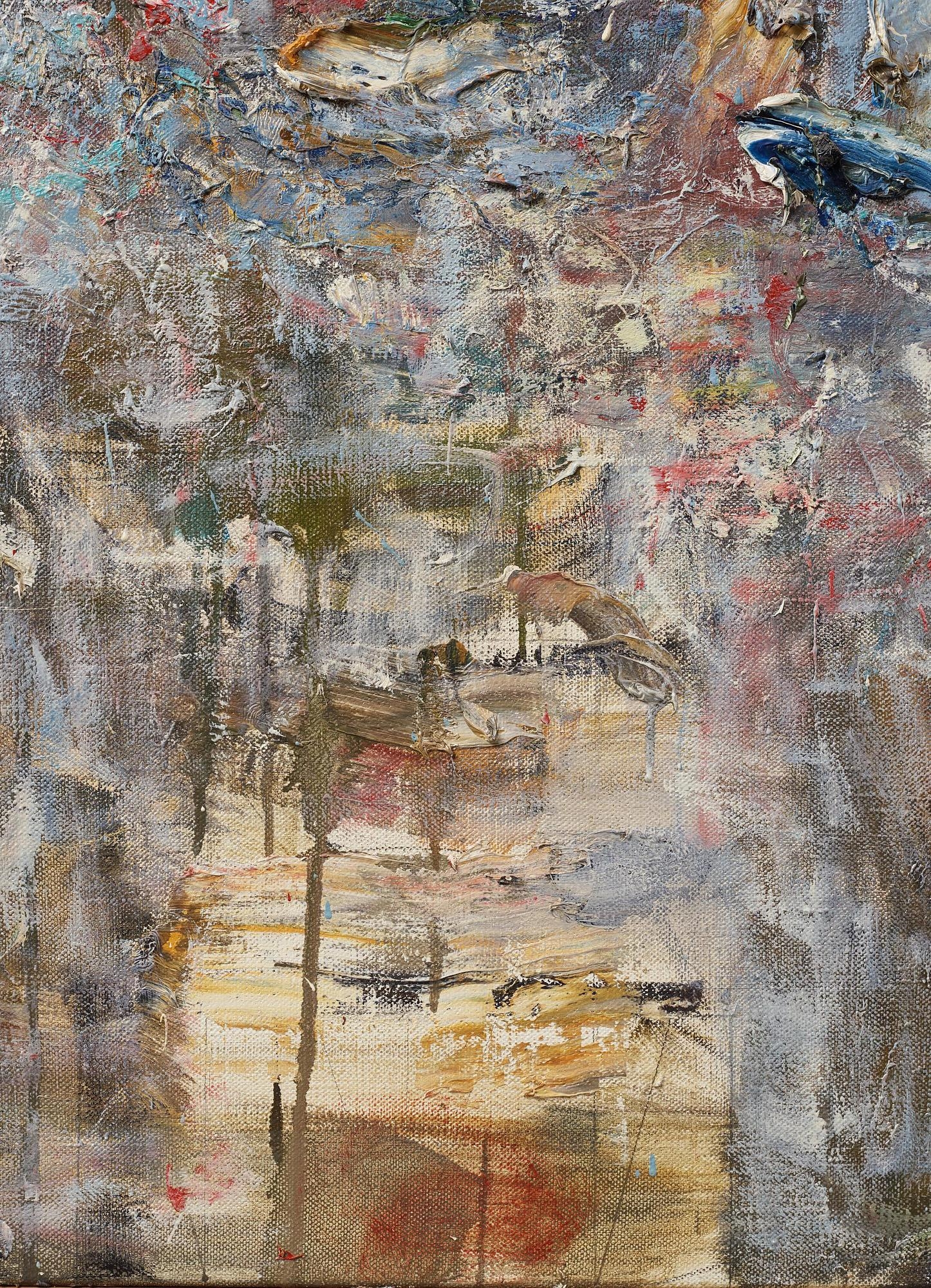 Artwork by Jake Berthot, Blue T, Made of Canvas