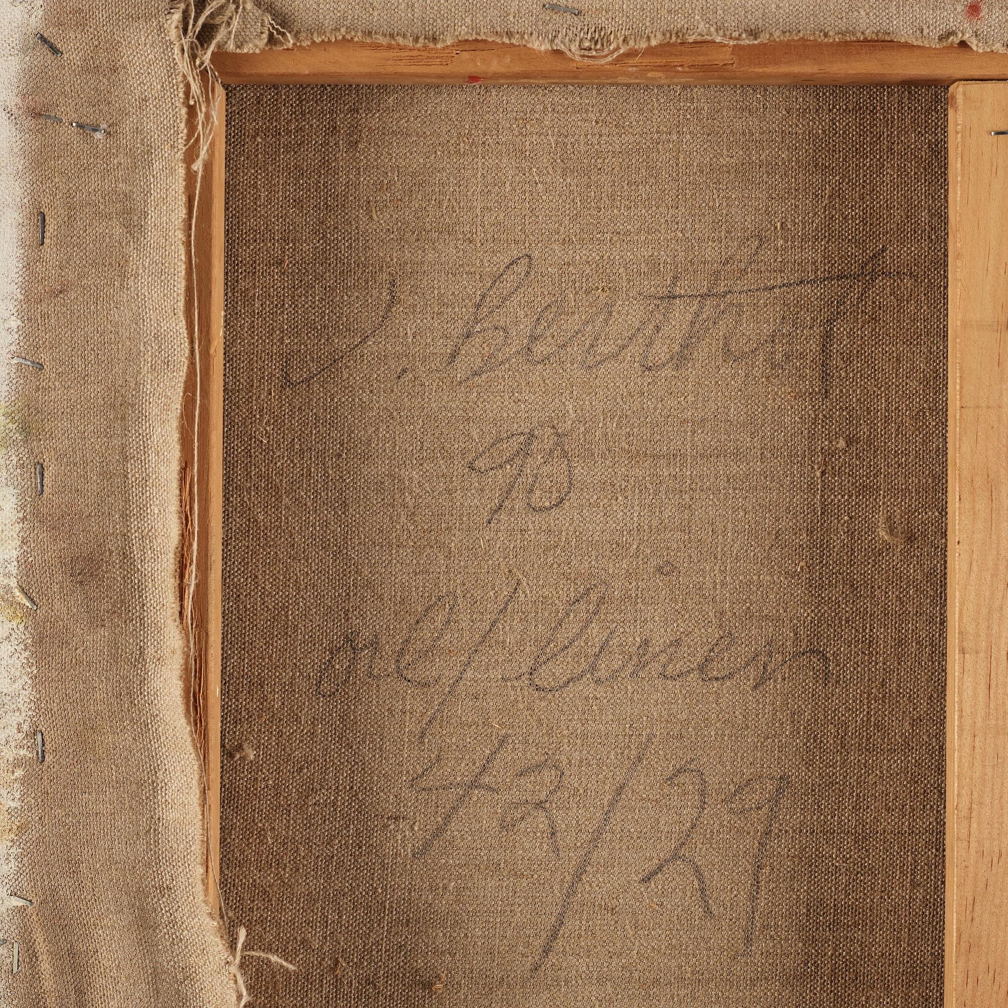 Artwork by Jake Berthot, Blue T, Made of Canvas