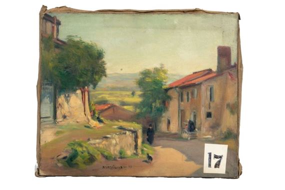 Eric Norselius | Rue d'un village | MutualArt