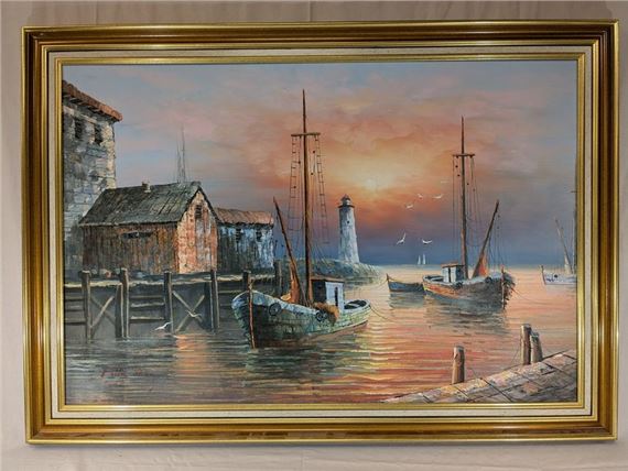 Max Savy | Max Savy Signed Oil on canvas | MutualArt