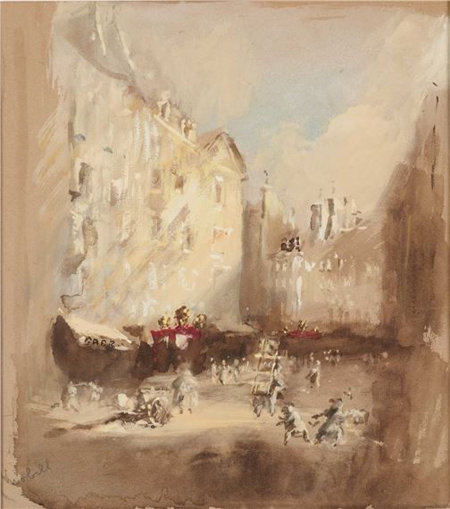 FIGURES IN A STREET - Lila De Nobili