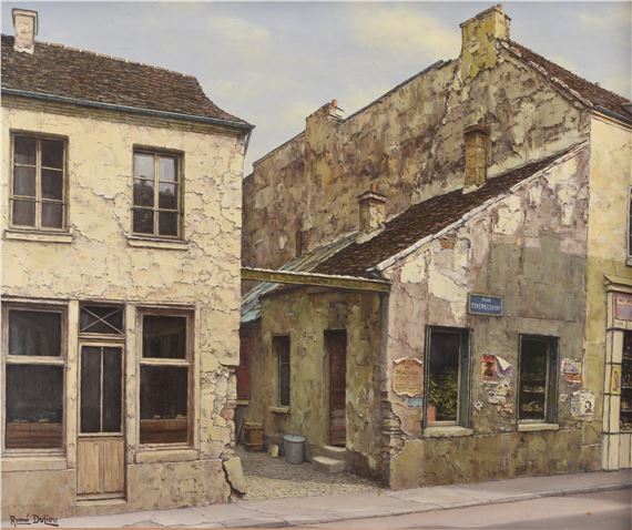 Street scene by René Dulieu