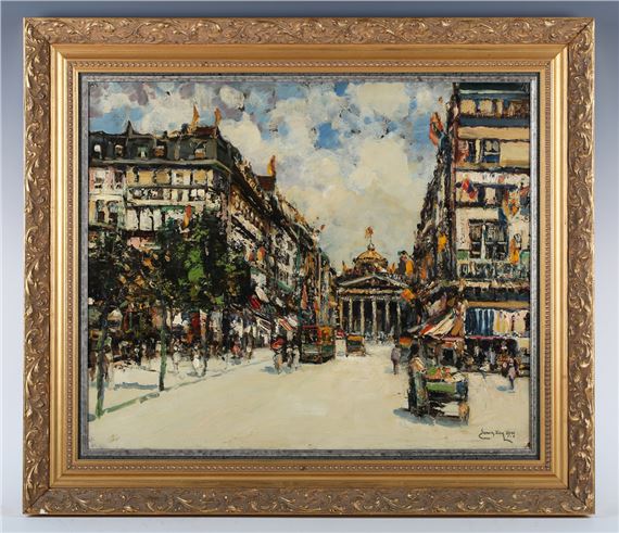 1942) - Paris street scene by James Kay