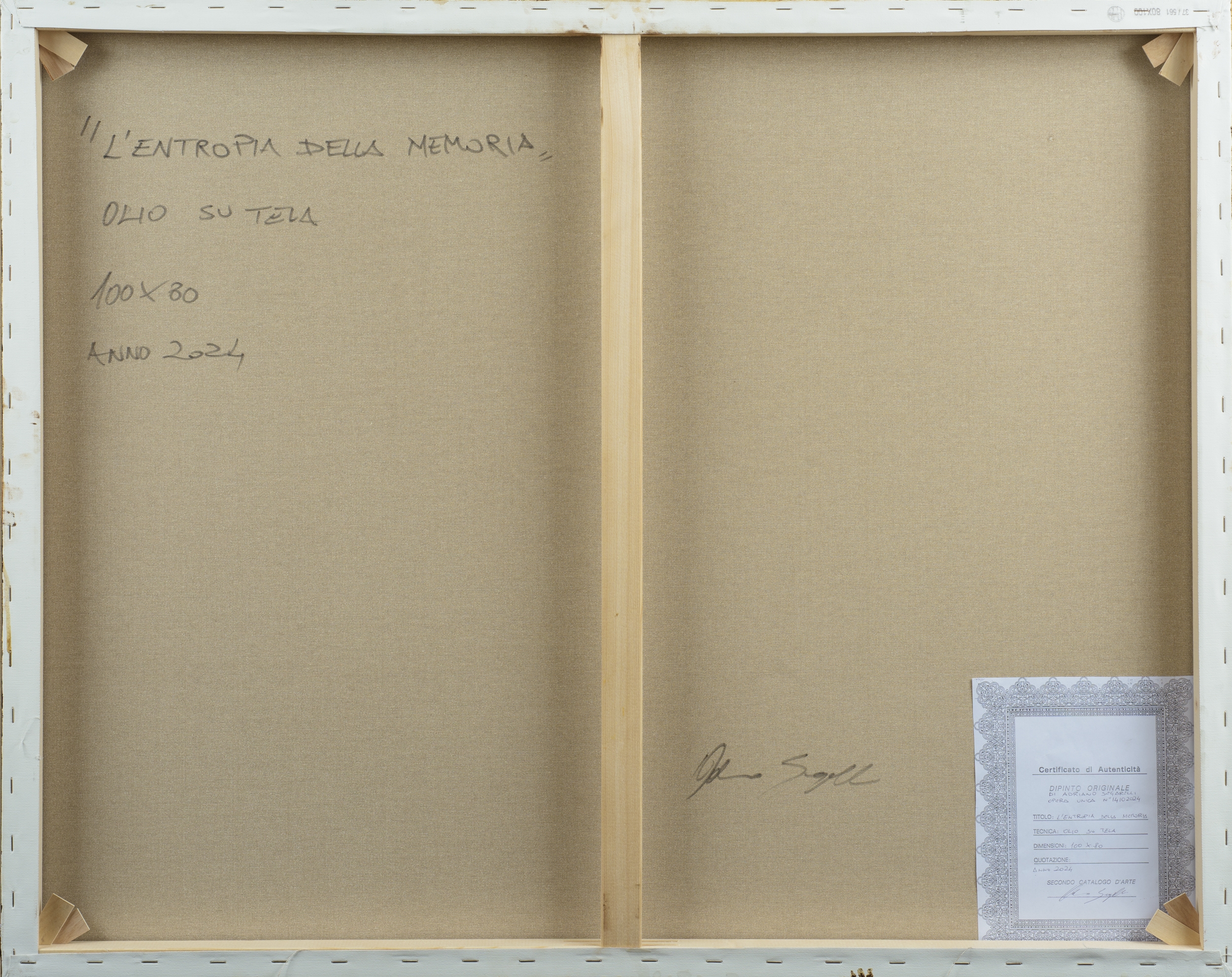 Artwork by Adriano Segarelli, L'entropia della memoria, 2024, Made of oil on canvas