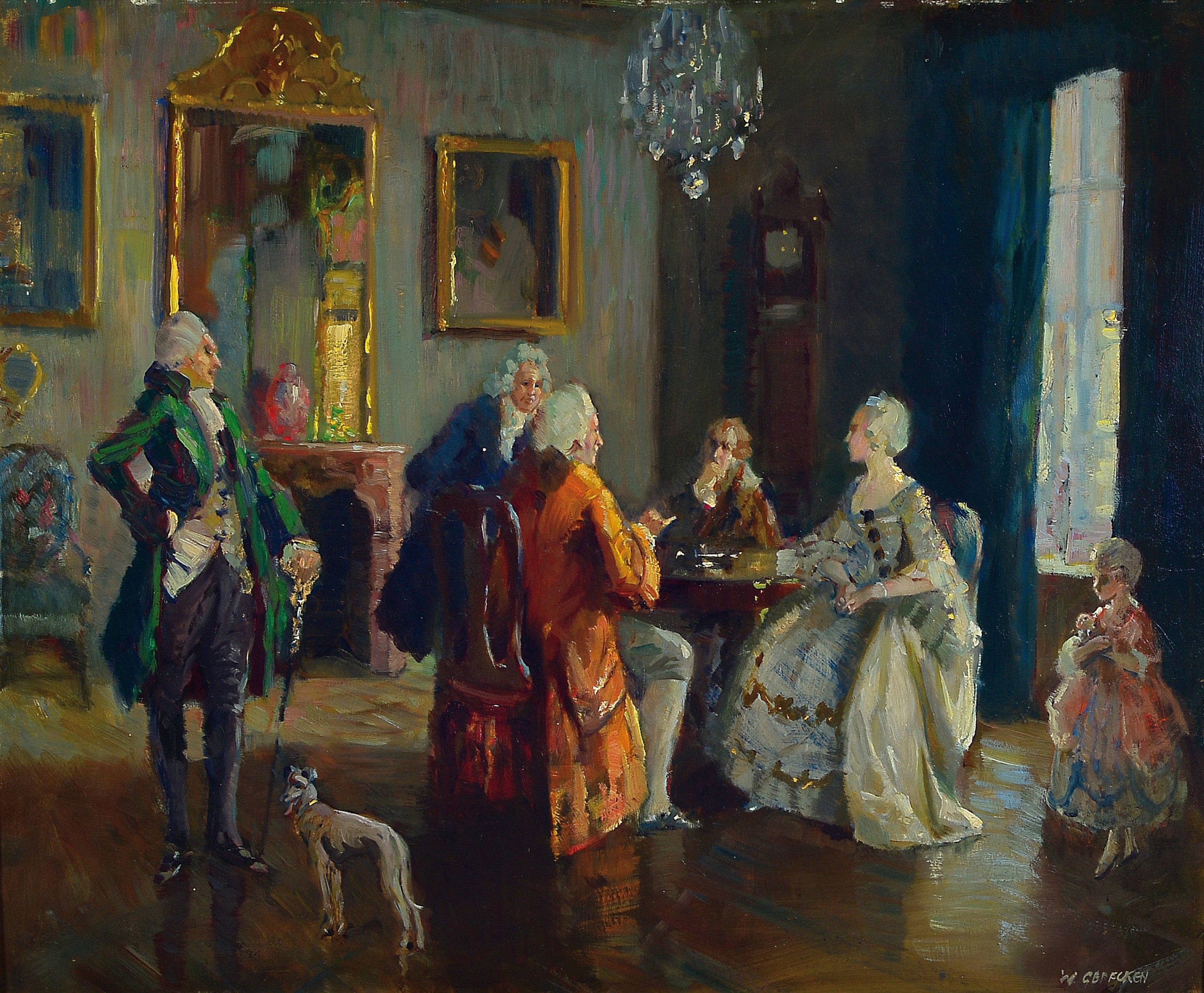 Artwork by Walter Geffcken, UNTITLED, Made of oil/cardboard