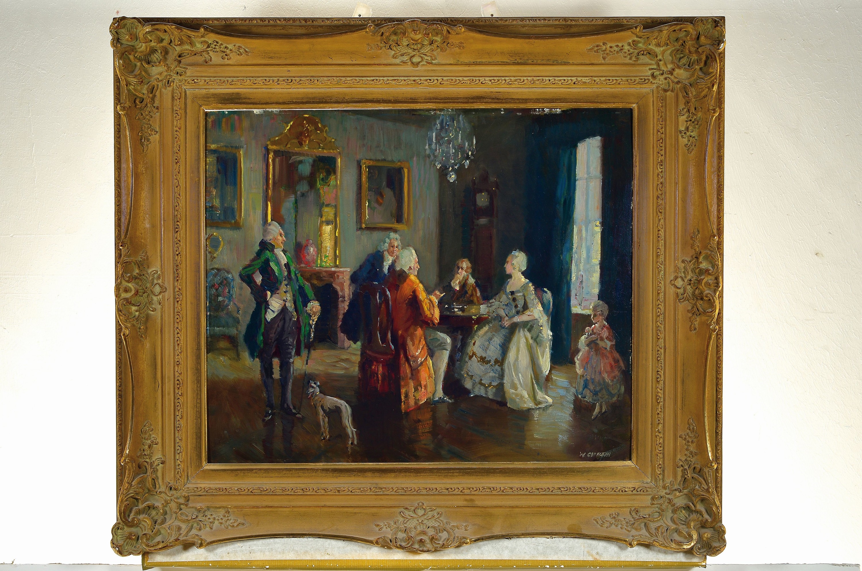 Artwork by Walter Geffcken, UNTITLED, Made of oil/cardboard