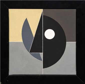 Composition with stylized face - François Viannay