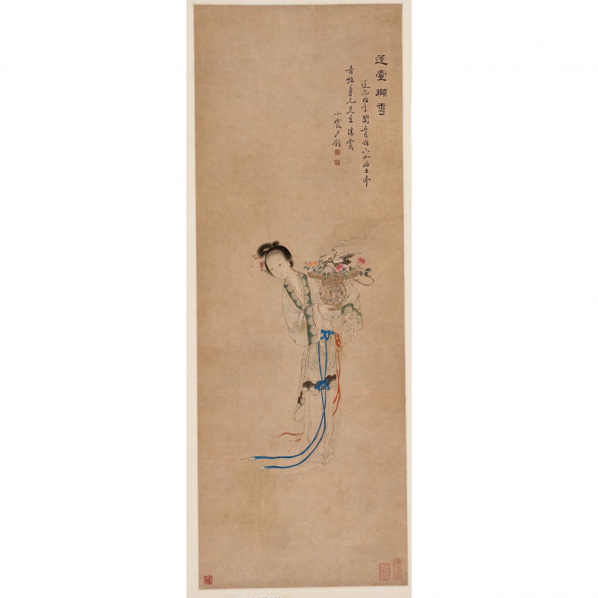 Artwork by Yin Quan, LADY, Made of ink and color on paper