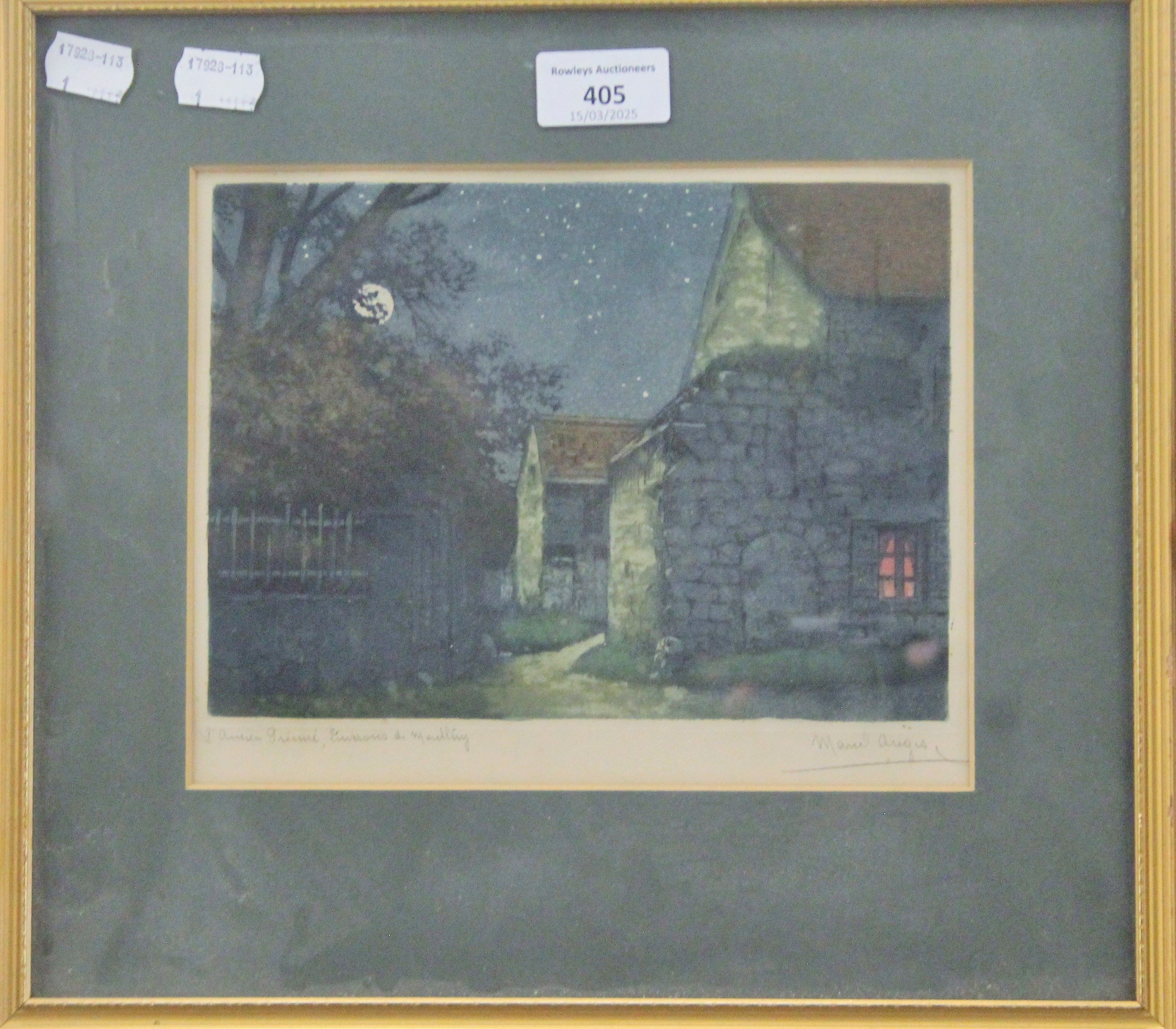 Artwork by Marcel Augis, engraving, Made of engraving