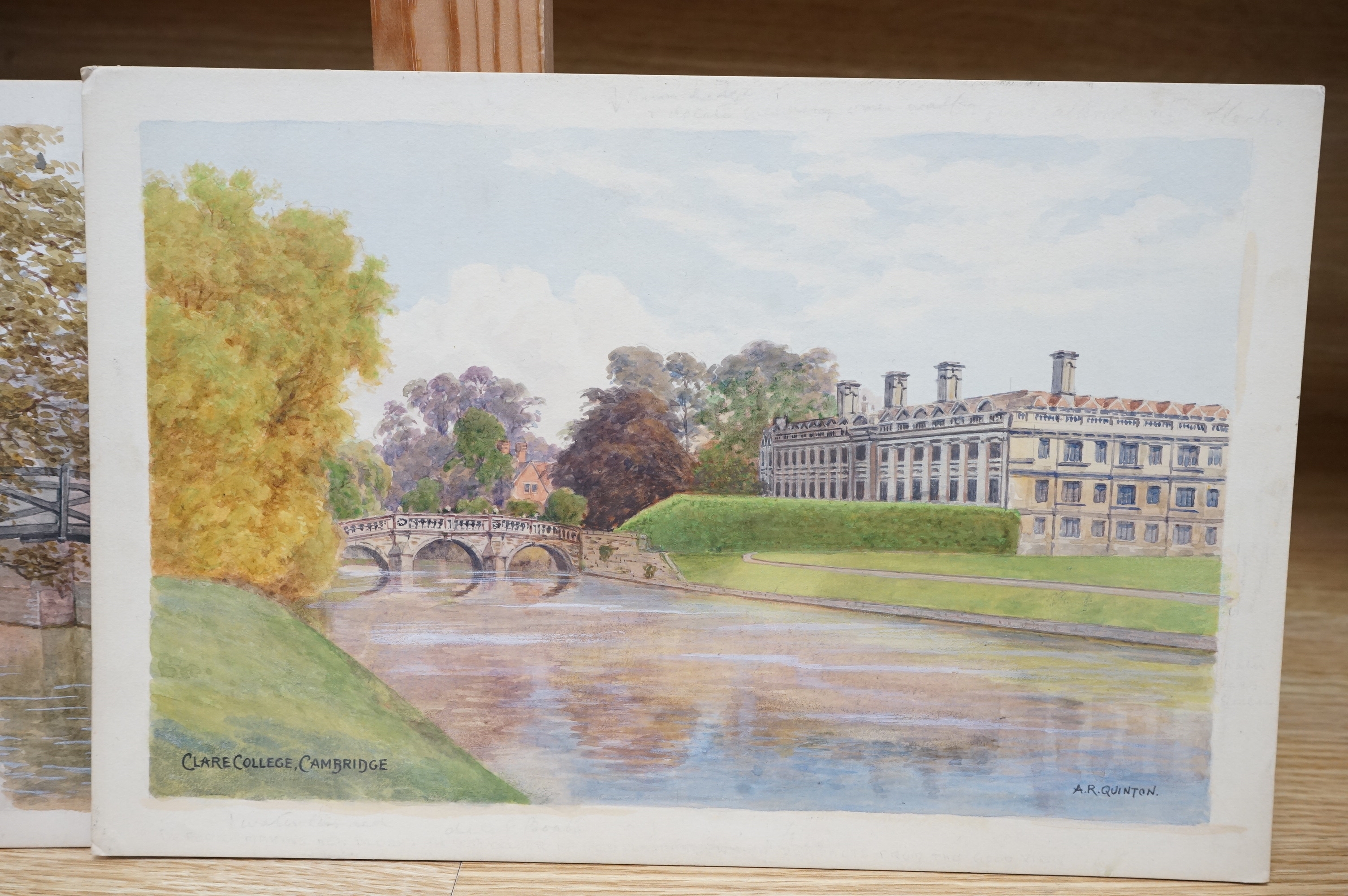 Alfred Robert Quinton | two watercolours for postcard designs of ...