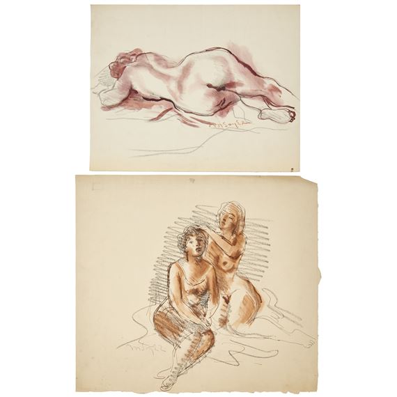Moses Soyer | Female Nudes | MutualArt