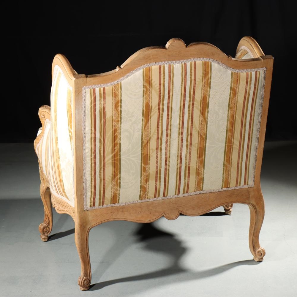 LOUIS | French provincial Louis XV style wingback 6 leg bergere ...