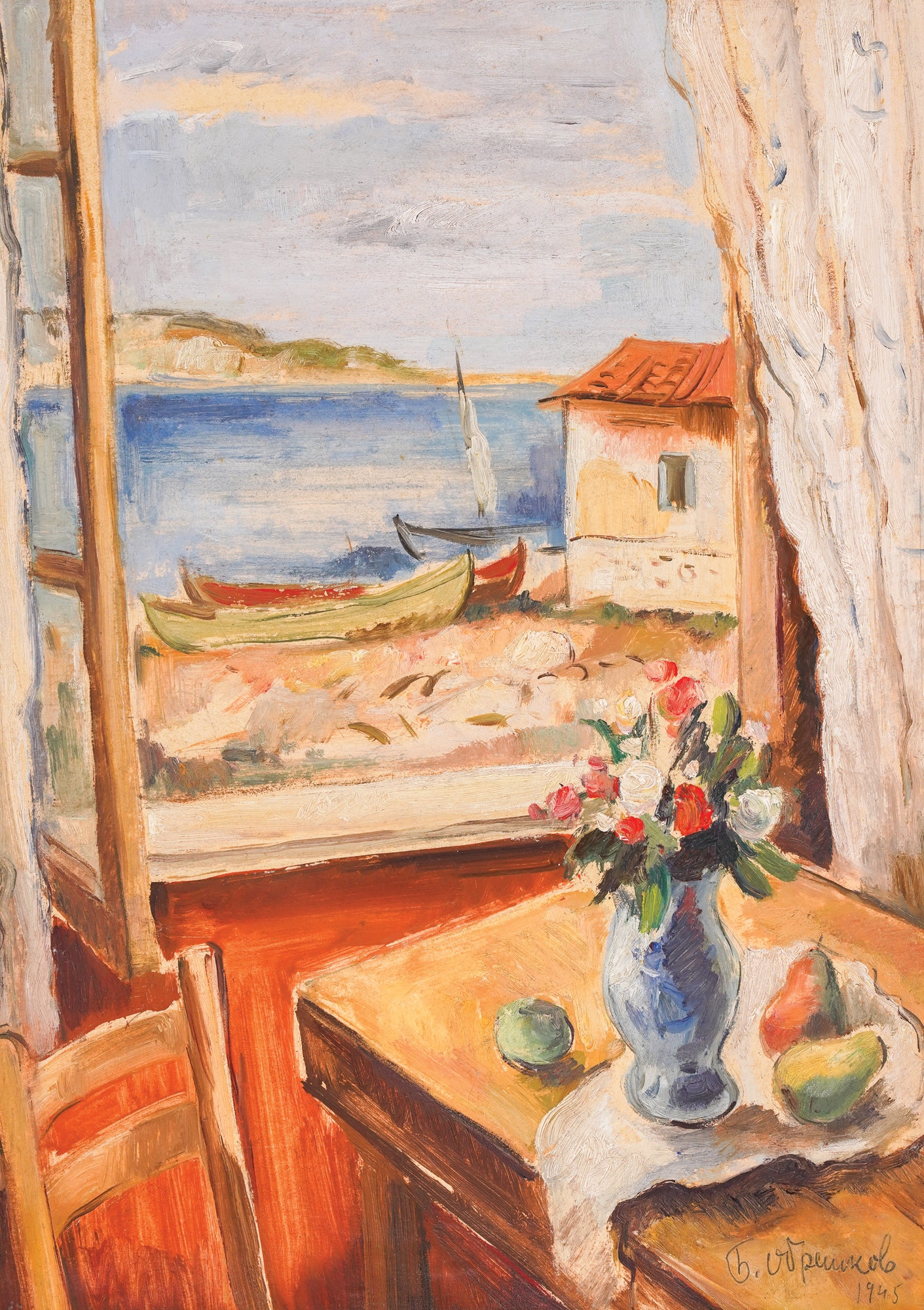 Bencho Obreshkov | View of Sozopol [1945] (1945) | MutualArt
