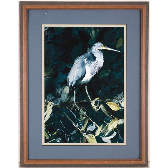 Untitled (blue heron), by Rodney Busch