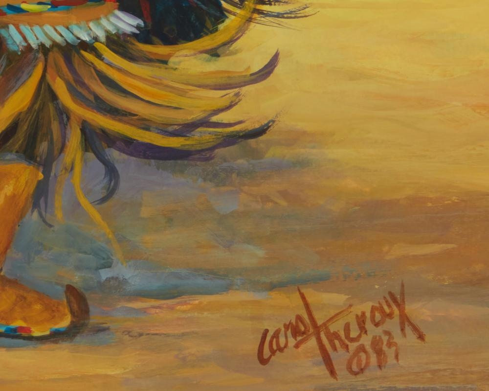 Artwork by Carol Theroux, Apache Buckskin, Made of Acrylic on board