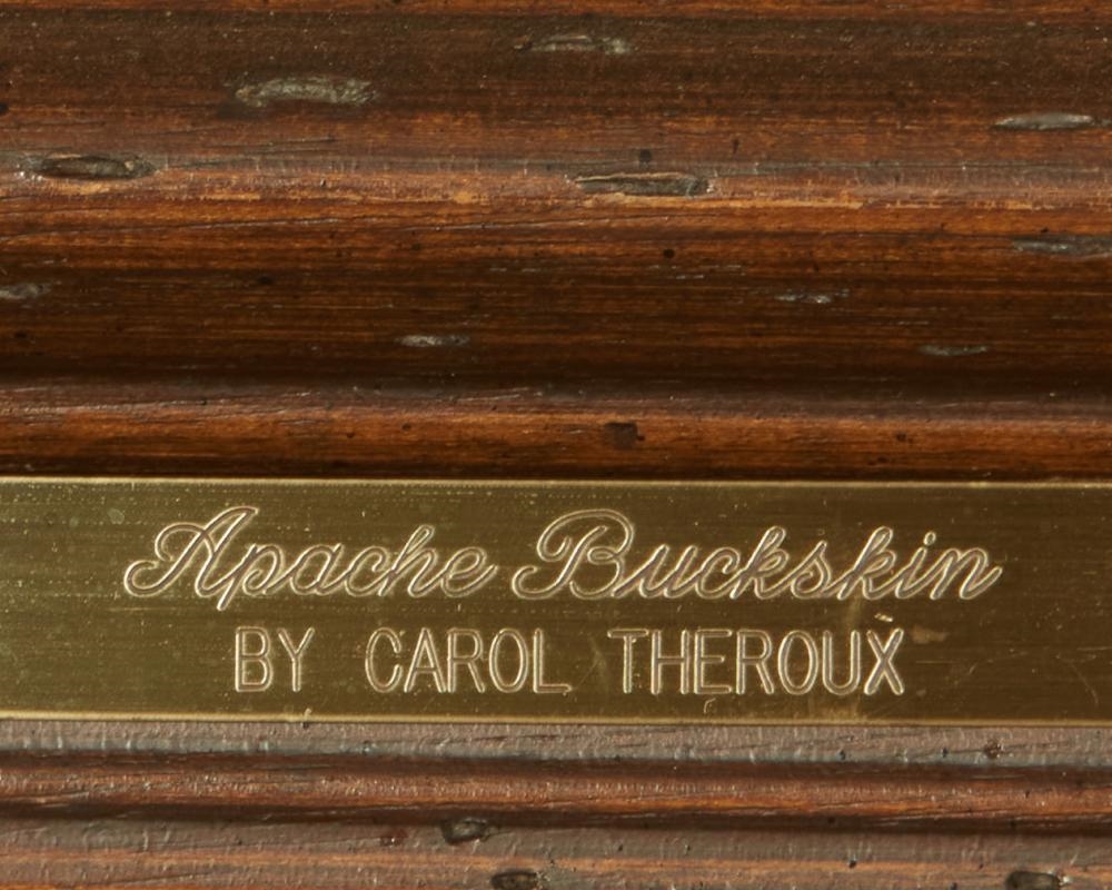 Artwork by Carol Theroux, Apache Buckskin, Made of Acrylic on board