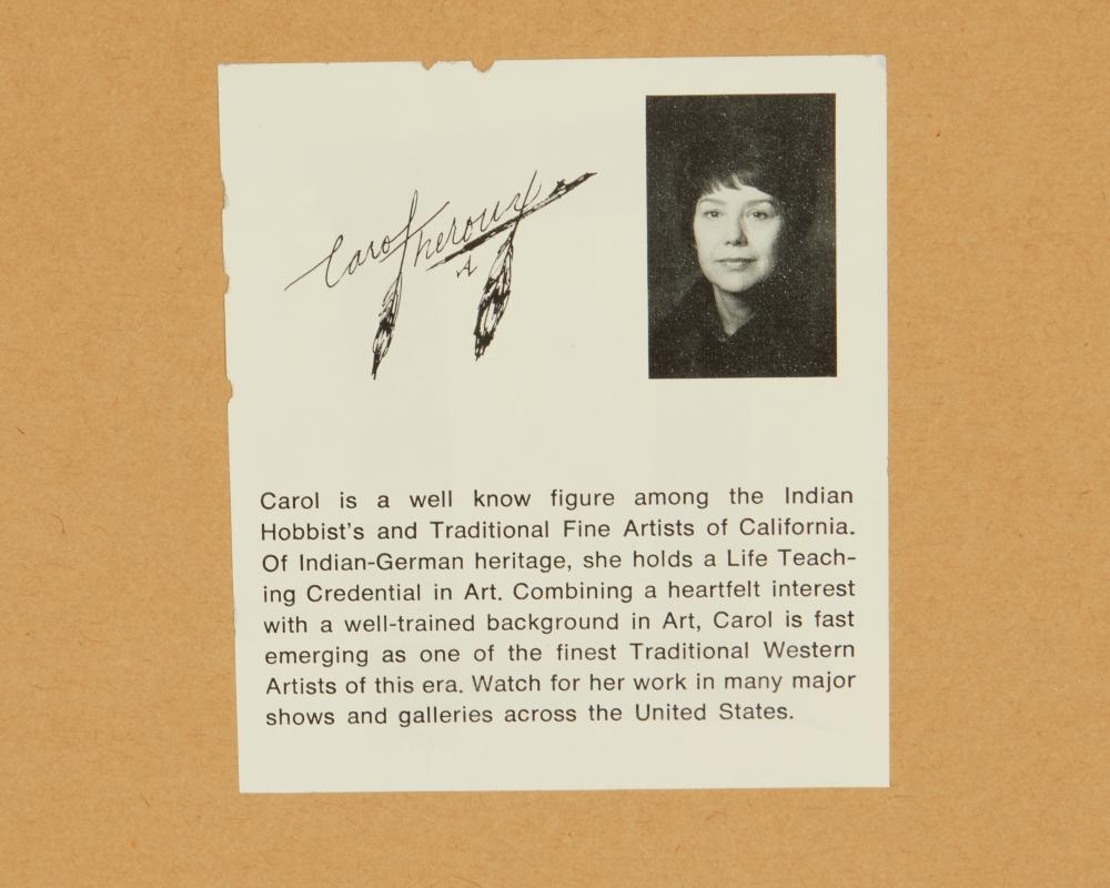 Artwork by Carol Theroux, Apache Buckskin, Made of Acrylic on board