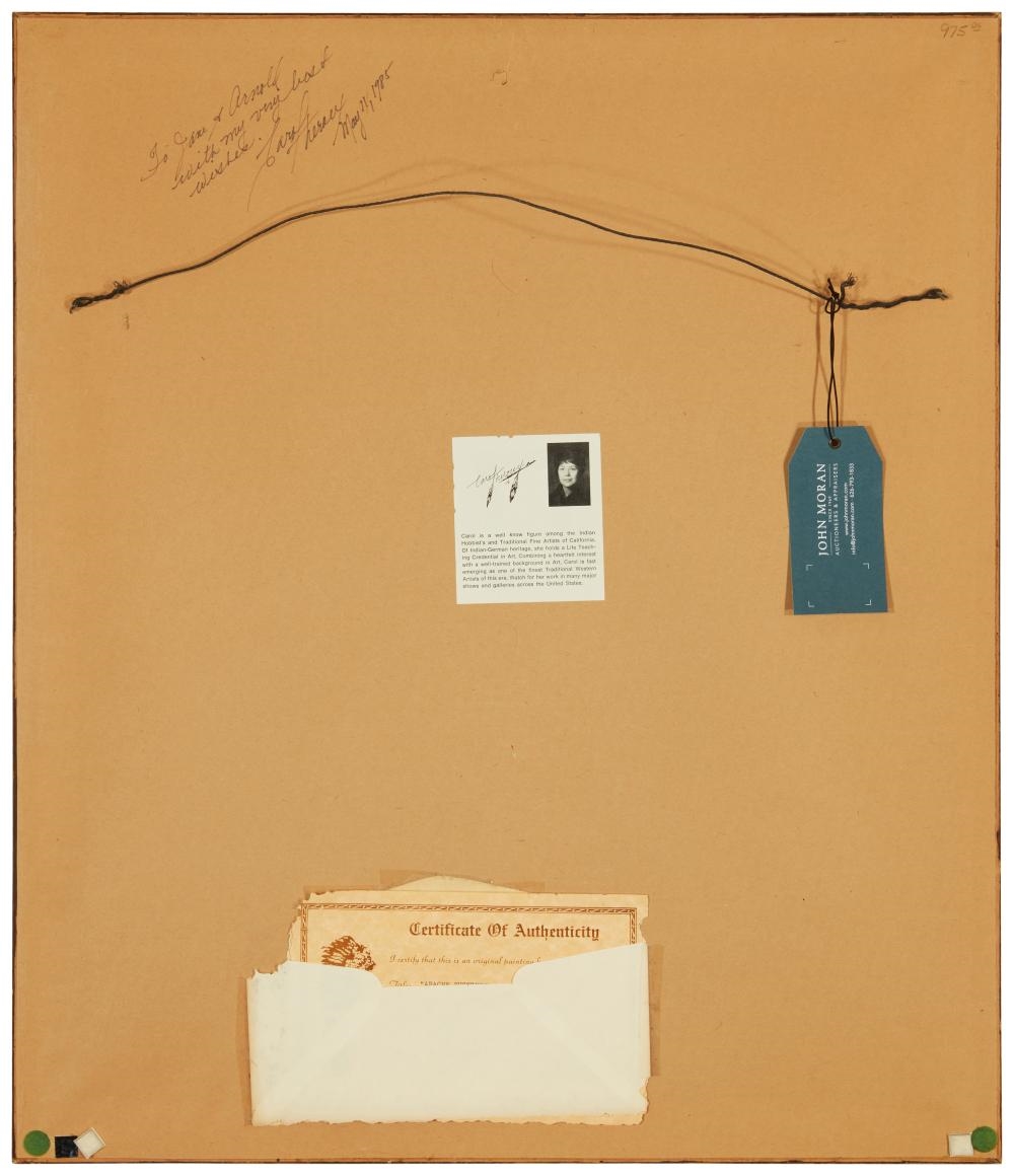 Artwork by Carol Theroux, Apache Buckskin, Made of Acrylic on board