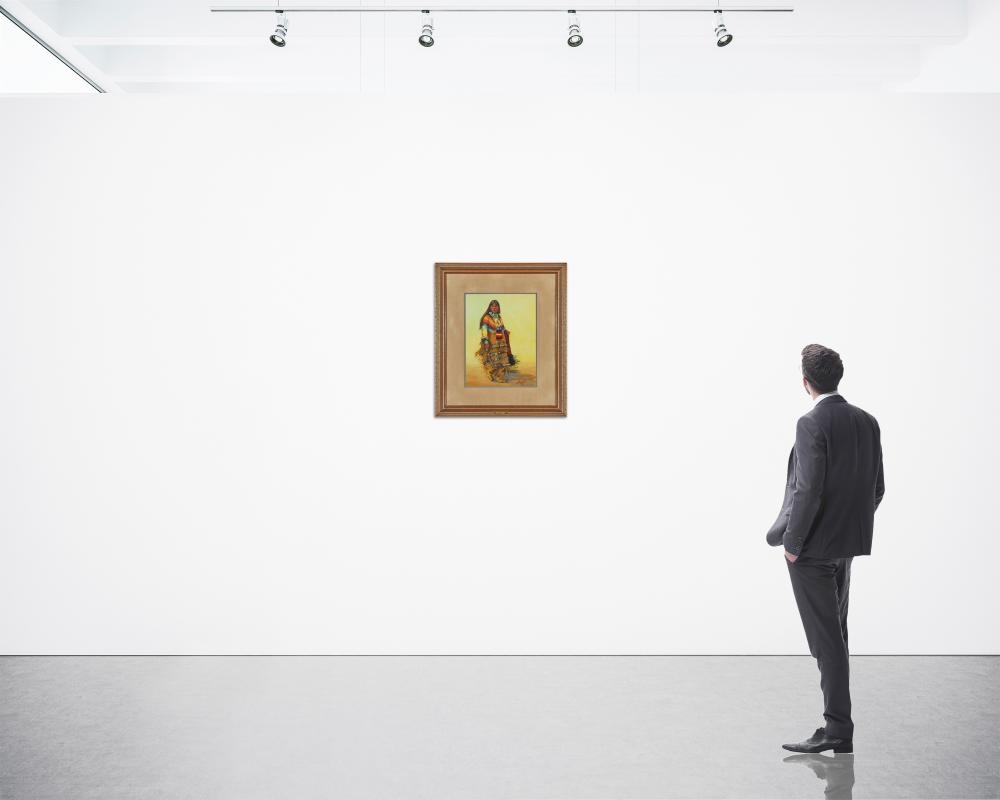 Artwork by Carol Theroux, Apache Buckskin, Made of Acrylic on board